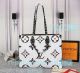 High Quality Copy L---V Onthego Black&White Genuine Leather Shoulder Bag (5)_th.jpg